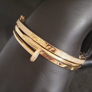 18K Real Gold Bangle